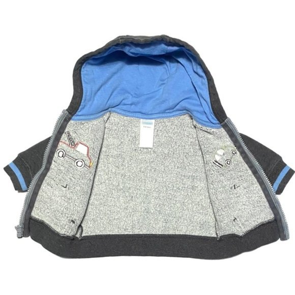 Gymboree Mr. Tow Truck & Car Full Zip Up Hoodie - Picture 6 of 8